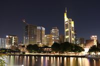 Frankfurt, Skyline, Nacht, Main, Nachtaufnahme, Main