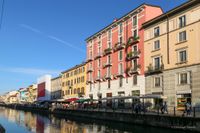 Navigli-Viertel, Mailand, Italien, Navigli, Fluss, Restaurant, Christoph Goerdt