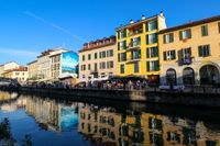 Navigli-Viertel, Mailand, Italien, Navigli, Fluss, Restaurant, Christoph Goerdt