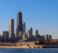 Skyline der Stadt Chicago.