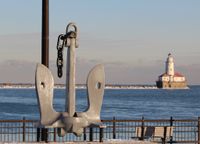 USS Chicago, Anker, Chicago, Lake Michigan, Winter, Christoph Goerdt, USA